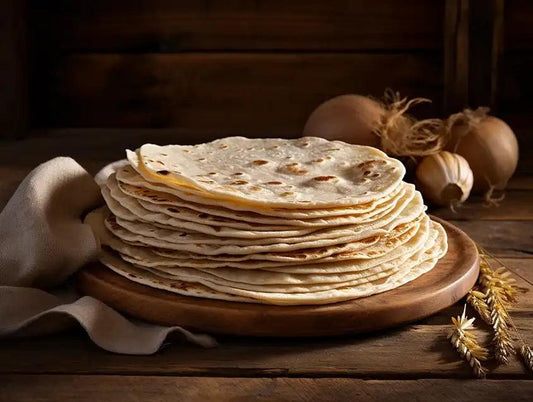 tortillas de harina sur une table