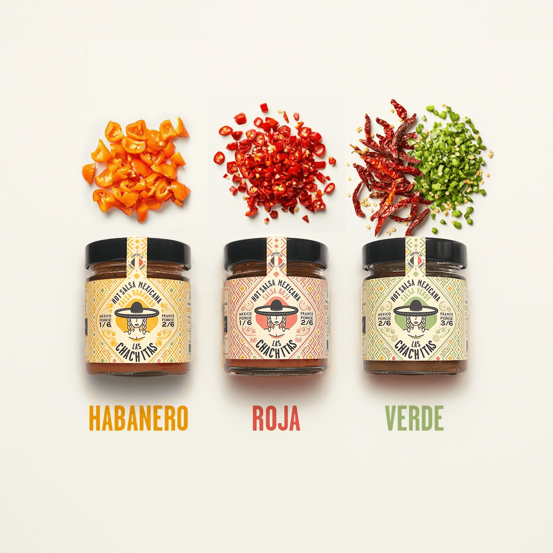 Pack de 3 salsas picantes