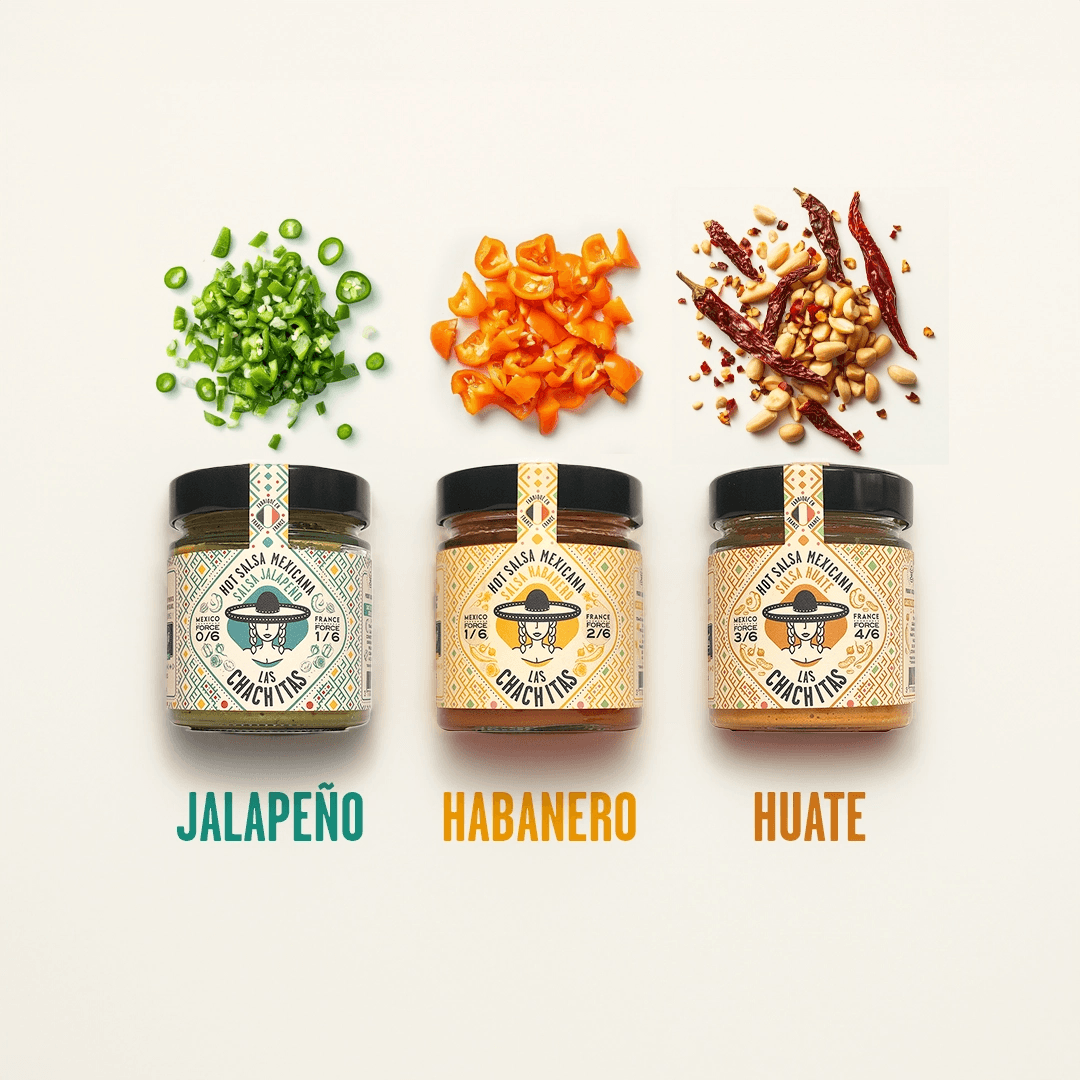 Pack de 3 salsas picantes