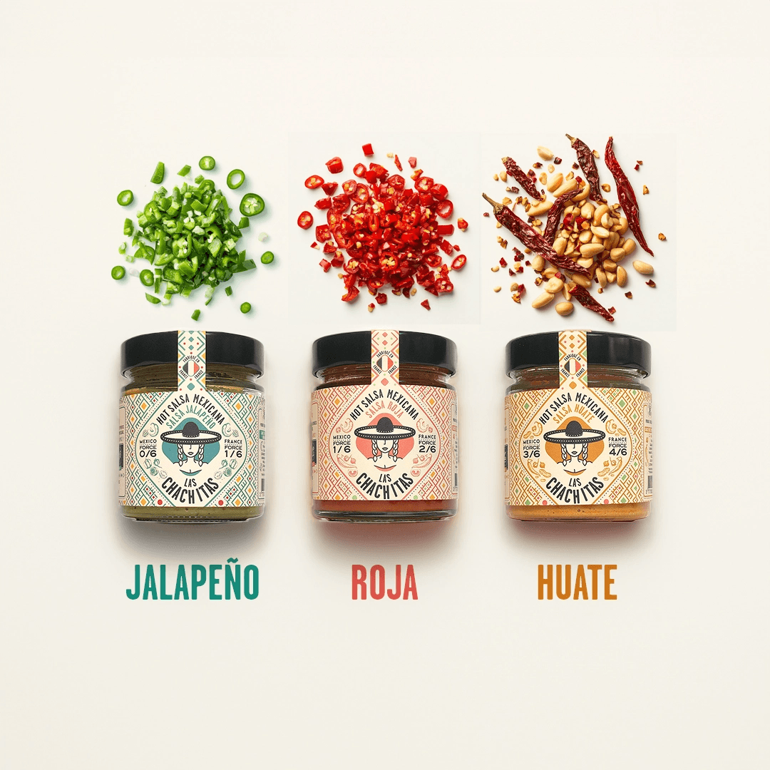 Pack de 3 hot salsas