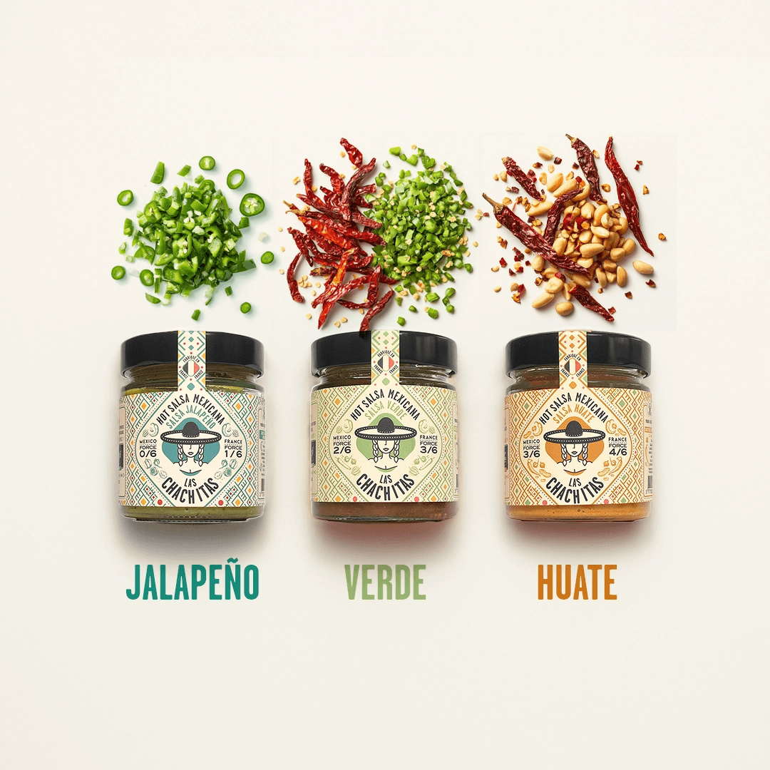 Pack of 3 hot salsas