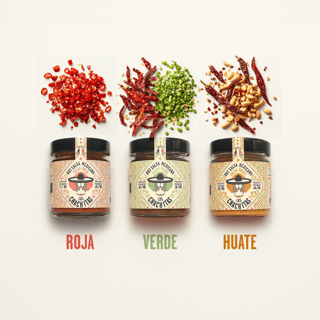 Pack de 3 hot salsas